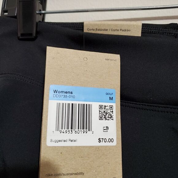 Nike Womens Sz Medium Dri-Fit Club Golf Skirt DD3735-010 Black NWT - Picture 6 of 11